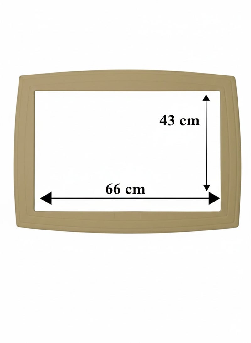 بهنس برواز مكيف شباك بلاستيك بيج جاهز عالي الجودة براويز مكيفات شباك لاحاجة الى مسامير التثبيت اطار و ديكور المكيف الشباك مانعة للغبار والحشرات يحافظ على هواء التكييف كاملا بالغرفة سهولة الفك التركيب التنظيف - Image 5